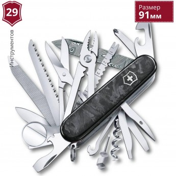 Нож VICTORINOX SWISS CHAMP DAMAST 1.6791.J21 Нож VICTORINOX SWISS CHAMP DAMAST 1.6791.J21
