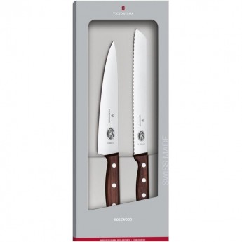 Набор кухонных ножей VICTORINOX ROSEWOOD 5.1020.21G Набор кухонных ножей VICTORINOX ROSEWOOD 5.1020.21G
