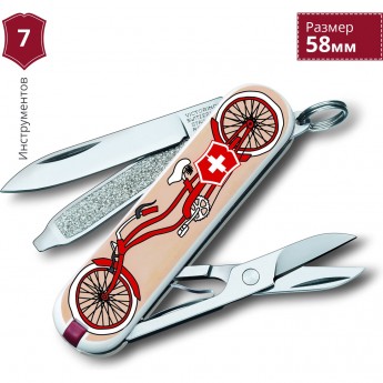 Нож-брелок VICTORINOX CLASSIC BICYCLE 0.6223.L1506 Нож-брелок VICTORINOX CLASSIC BICYCLE 0.6223.L1506