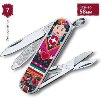 Нож-брелок VICTORINOX CLASSIC MEXICAN 0.6223.L1602 Нож-брелок VICTORINOX CLASSIC MEXICAN 0.6223.L1602