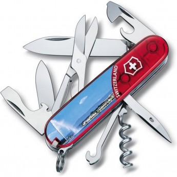 Нож перочинный VICTORINOX CLIMBER GENEVE 1.3703.TE4 Нож перочинный VICTORINOX CLIMBER GENEVE 1.3703.TE4